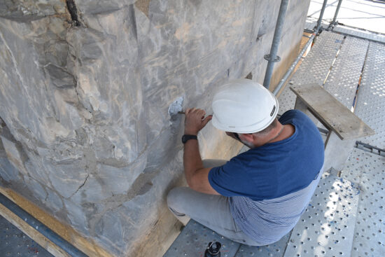 Conservation works on the Agrippa’s monument