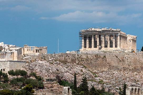 Άποψη της ακρόπολης από την Πνύκα