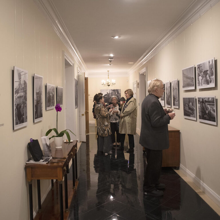 The opening of the photographic exhibition at the Center for Hellenic Studies
